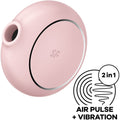 SATISFYER - PRO TO GO 3 ESTIMULADOR Y VIBRADOR DOBLE ROSA