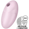 SATISFYER - VULVA LOVER 3 ESTIMULADOR Y VIBRADOR ROSA