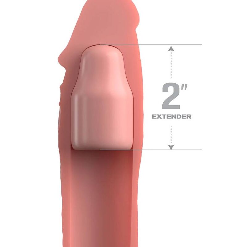 FANTASY X- TENSIONS - PIPEDREAMS EXTENSIÓN W STRAP 15,24 CM SKIN