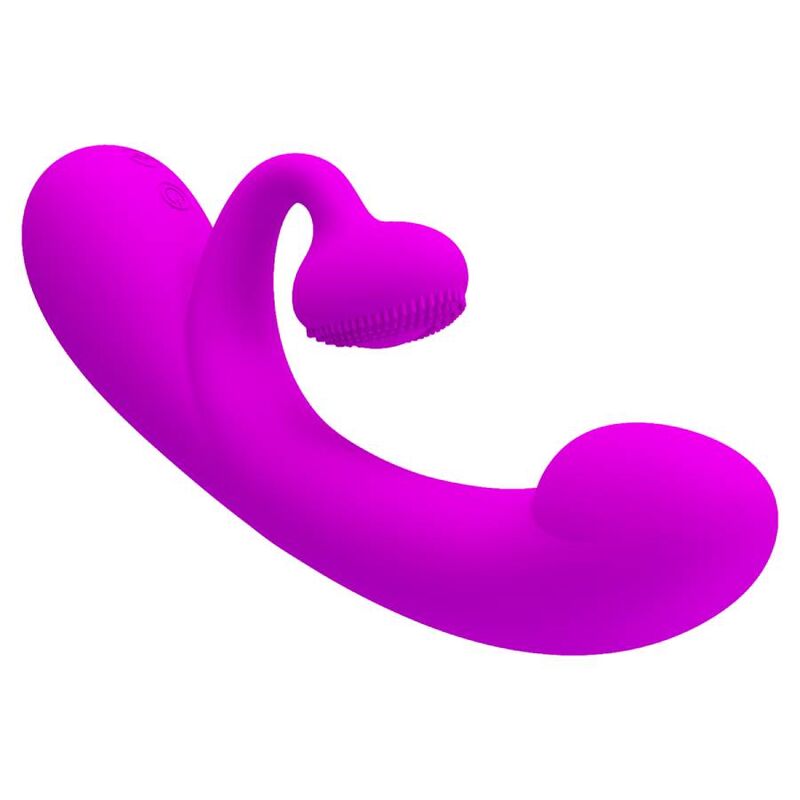 PRETTY LOVE - SINCERE VIBRADOR Y SUCCIONADOR DE CLÍTORIS SILICONA MORADO