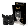 COQUETTE CHIC DESIRE - MÁSCARA CUERO VEGANO CON OREJAS DE GATO