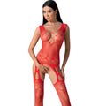 PASSION - BS099 BODYSTOCKING ROJO TALLA ÚNICA