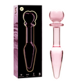 NEBULA SERIES BY IBIZA - MODELO 7 PLUG CRISTAL ROSA 13.5 CM -O- 3 CM