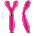 ARMONY - Y-WAND MASAJEADOR & VIBRADOR CABEZA DOBLE FUCSIA