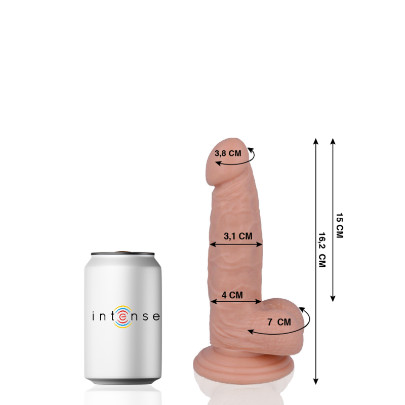 MR INTENSE - 4 PENE REALÍSTICO 16.2 CM -O- 3.1 CM