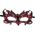 QUEEN LINGERIE - ANTIFAZ DE ENCAJE DETALLES ROJO