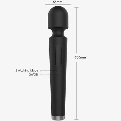 ARMONY - X POWER LARGE MASAJEADOR & VIBRADOR 7 VIBRACIONES NEGRO