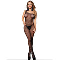 SUBBLIME - 952037 BODYSTOCKING DE REJILLA DE UN HOMBRO CON DIAMANTES NEGRO TALLA ÚNICA