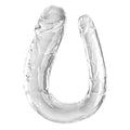 KING COCK - DOUBLE TROUBLE DILDO DOBLE 44 CM TRANSPARENTE