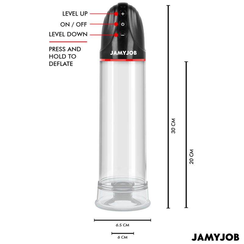 JAMYJOB - XPAND BOMBA AUTOMÁTICA 3 NIVELES DE SUCCIONADOR GRIS