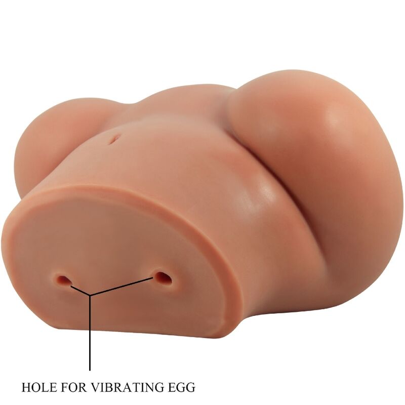 CRAZY BULL - LUNA TRASERO VIBRADOR CON VAGINA Y ANO REALÍSTICO CONTROL REMOTO