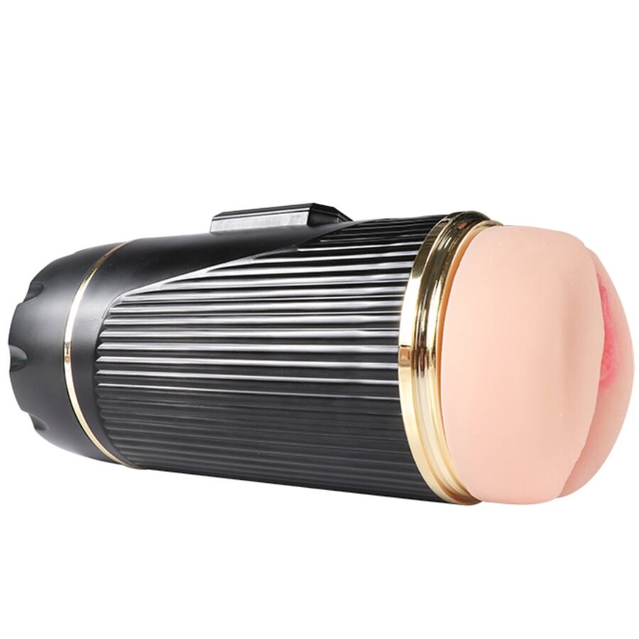 SHEQU - KAY MASTURBADOR DOBLE CON VIBRACIÓN DUAL BOCA Y VAGINA