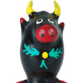 CONDOMERIE - PRESERVATIVO DECORATIVO PINTADO A MANO TORO NEGRO MODELO 1