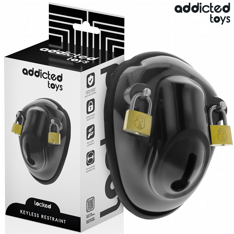 ADDICTED TOYS LOCKED - KEYLESS RESTRAINT JAULA PARA PENE 11,5 CM