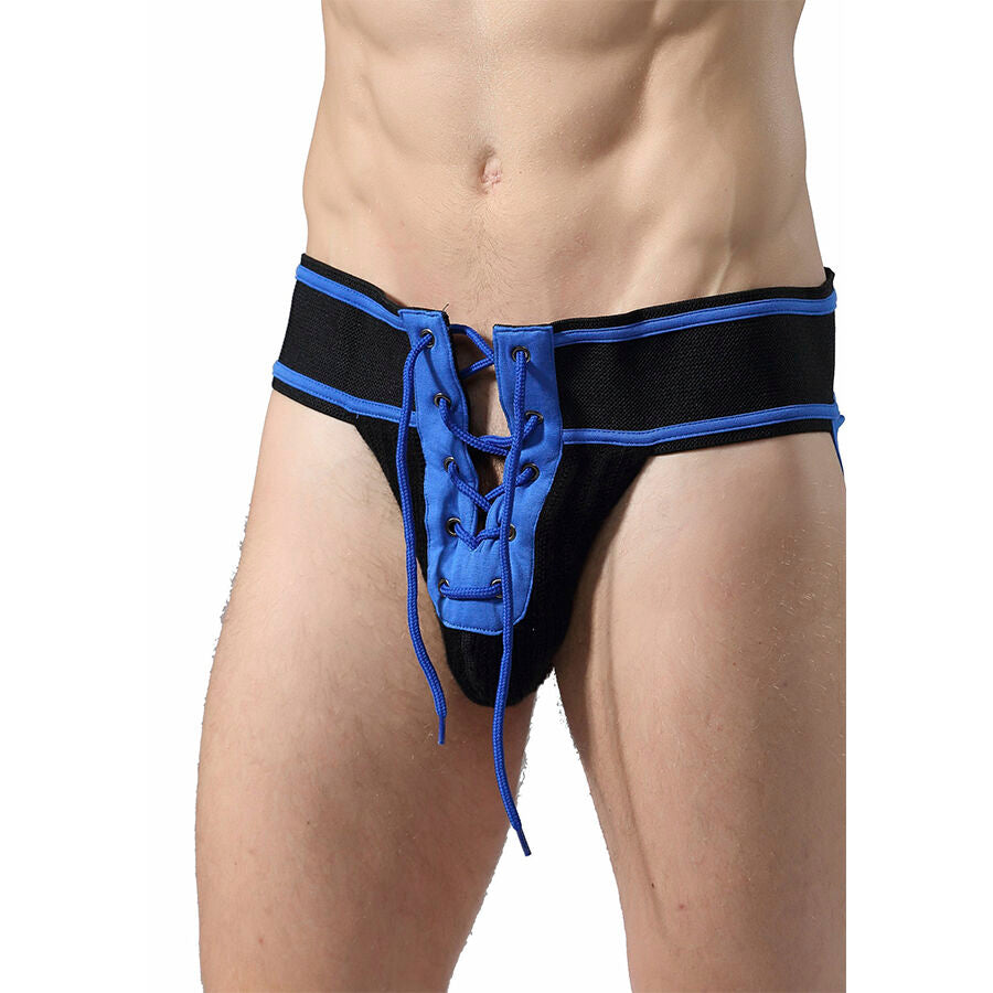 MOB - FETISH JOCKSTRAP FÚTBOL AZUL TALLA S