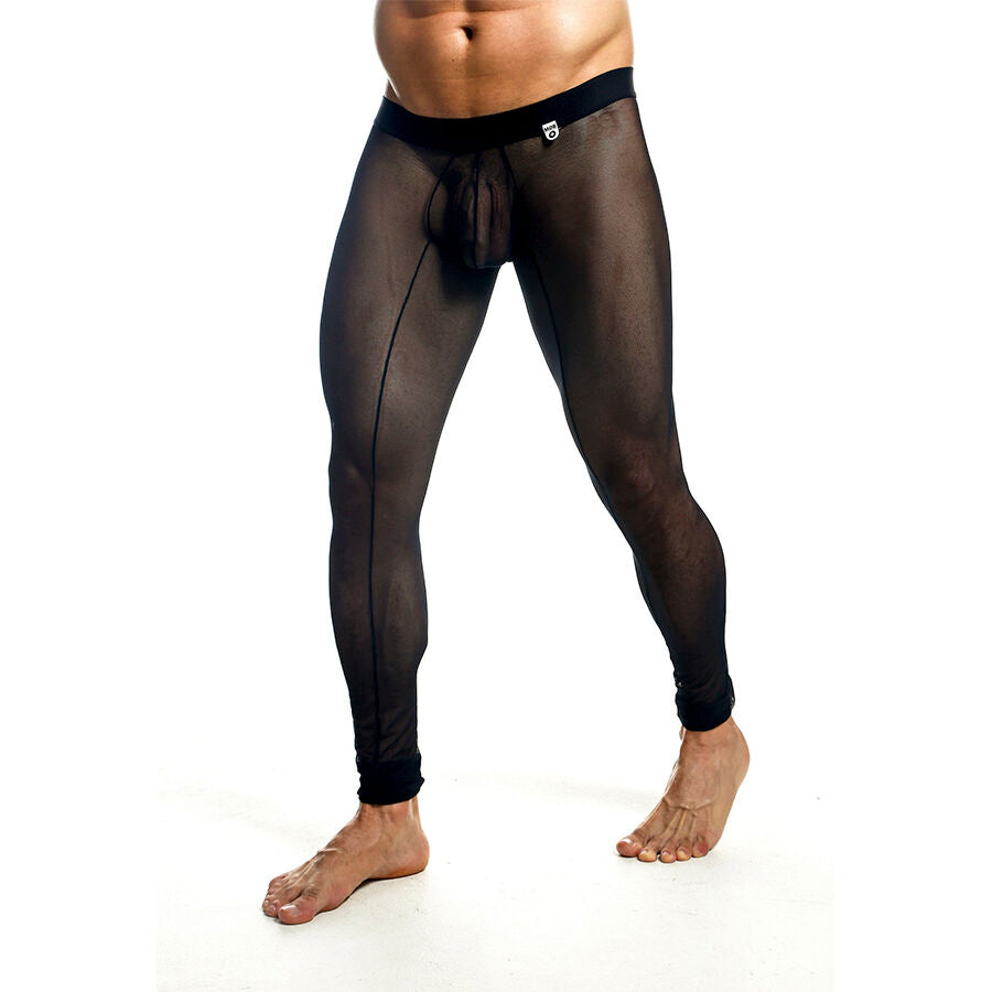 MOB - MEDIAS DE MALLAS TRANSPARENTES NEGRAS TALLA XL