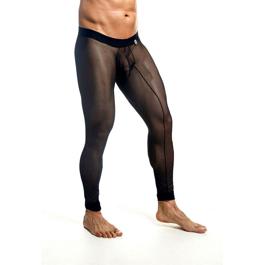 MOB - MEDIAS DE MALLAS TRANSPARENTES NEGRAS TALLA XL