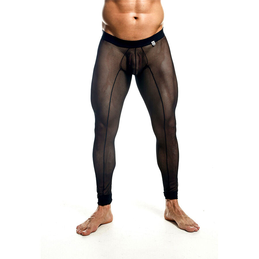 MOB - MEDIAS DE MALLAS TRANSPARENTES NEGRAS TALLA XL