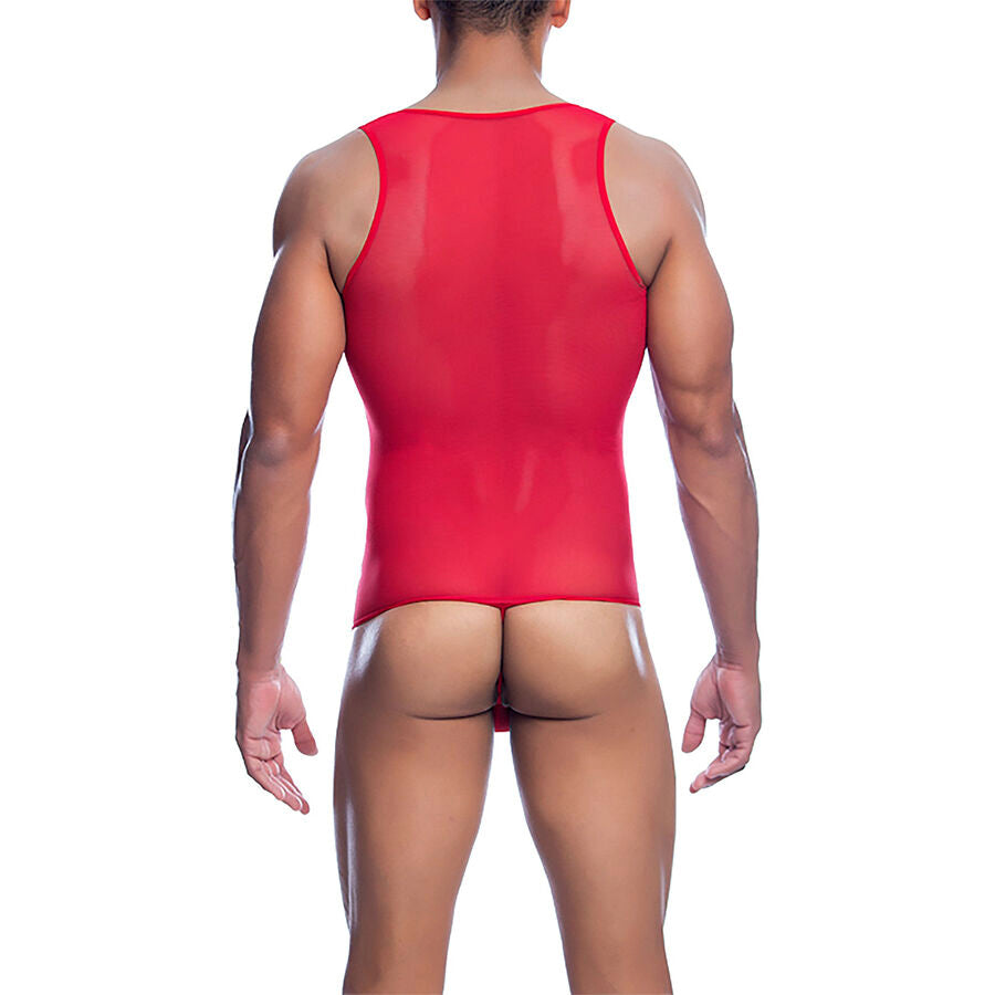 MOB - BODYSHEER TRANSPARTE ROJO TALLA S/M