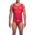 MOB - BODYSHEER TRANSPARTE ROJO TALLA S/M