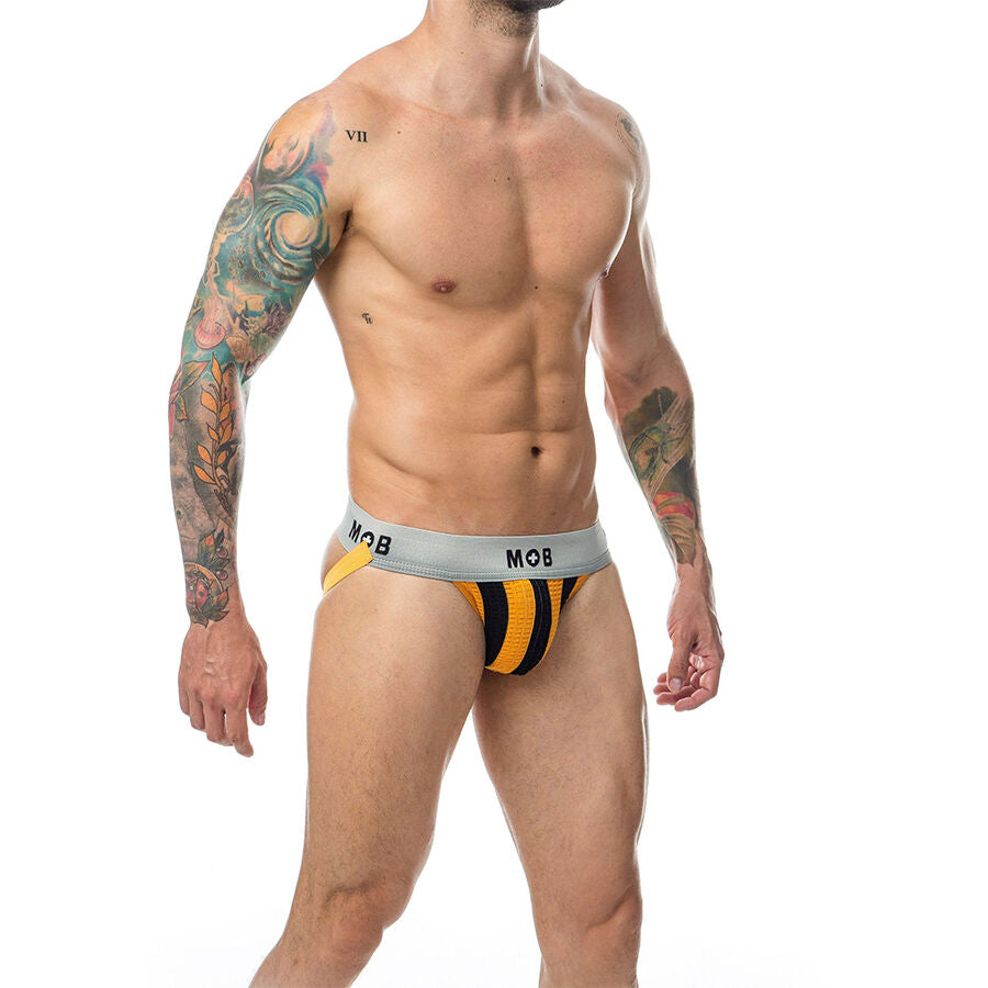 MOB - JOCK CLASICO STRIPE NARANJA TALLA XL
