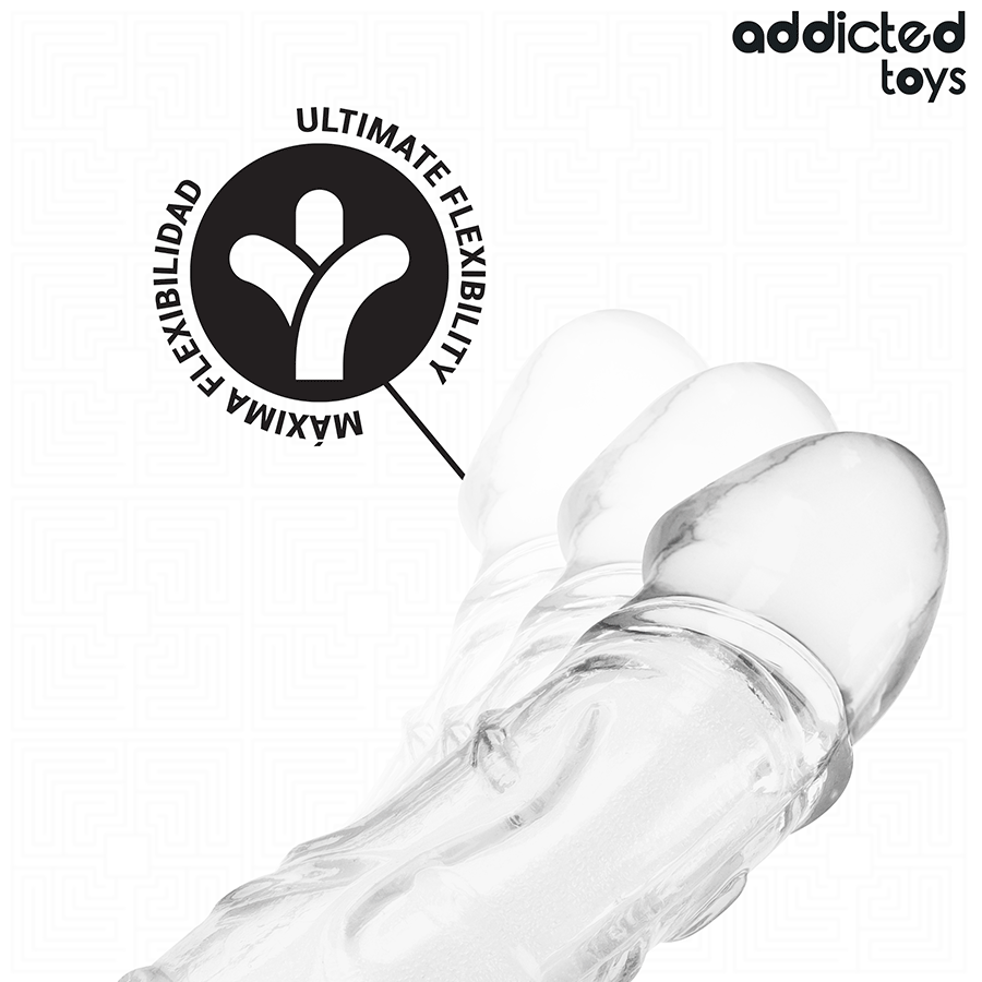 ADDICTED TOYS - EXTENSOR PARA EL PENE TRANSPARENTE 27 CM