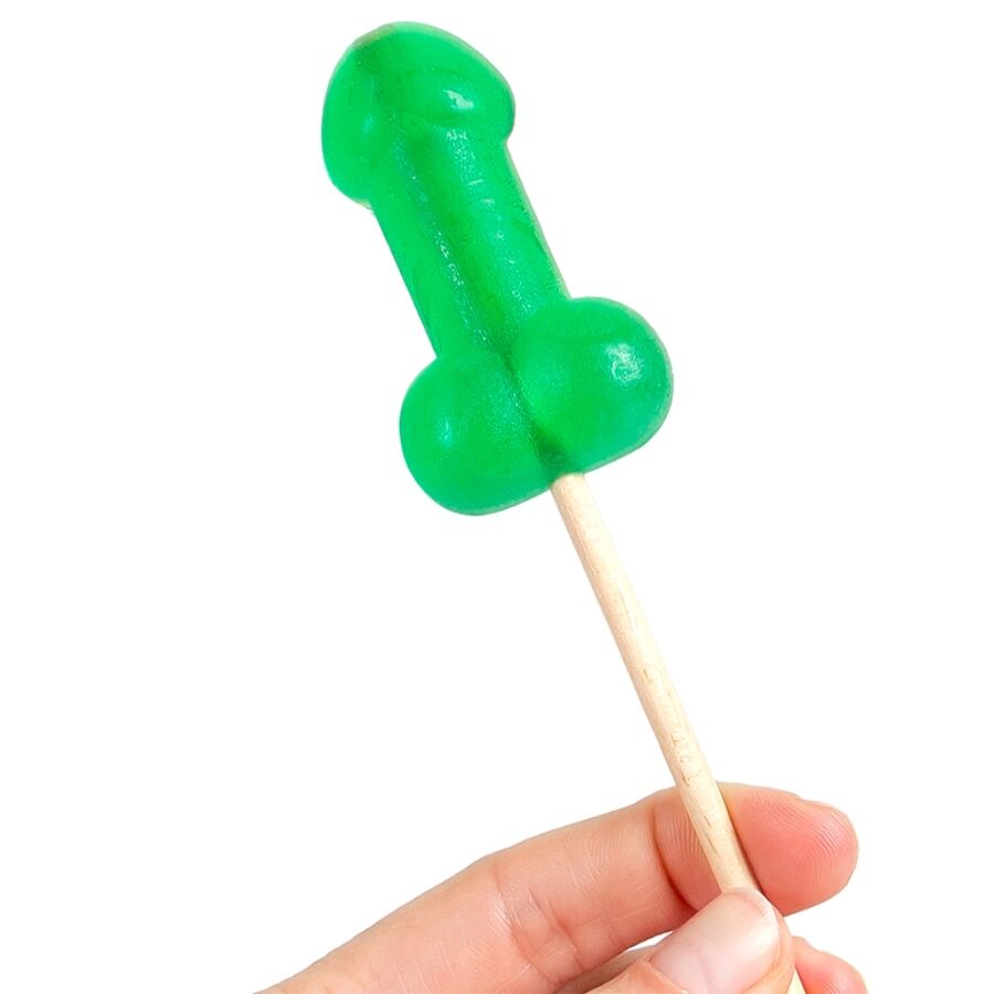 SECRETPLAY - PIRULETA PENE CARAMELO MENTA CON EFECTO FRÍO