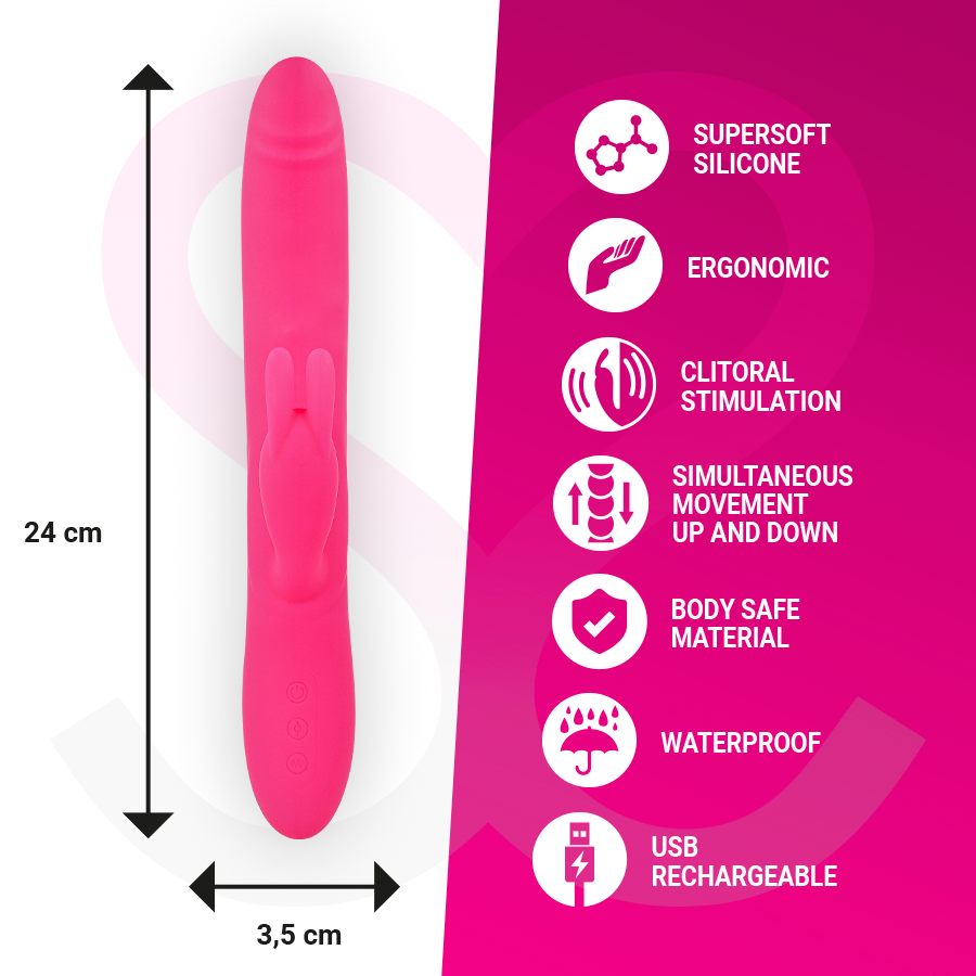 MORESSA - WARREN IMPULSOR OSCILANTE Y POTENTE VIBRACIÓN PREMIUM SILICONA RECARGABLE