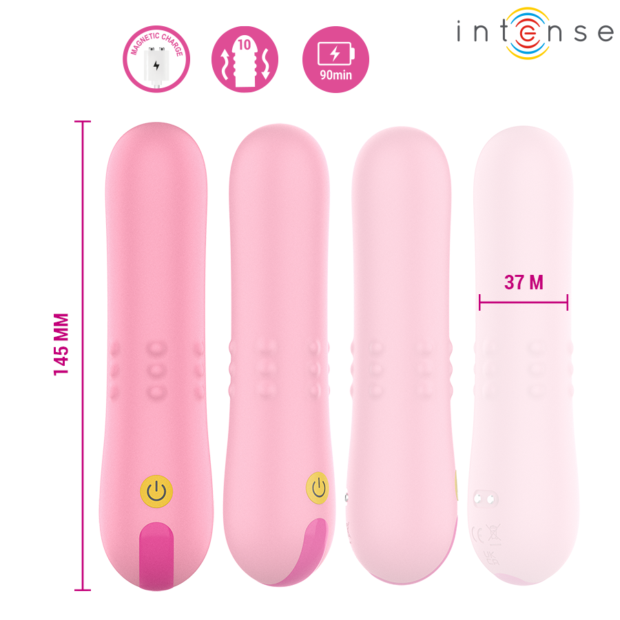 INTENSE - BARBARA VIBRADOR CON PERLAS GIRATORIAS