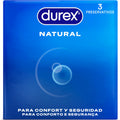 DUREX - PRESERVATIVOS NATURAL 3 UNIDADES