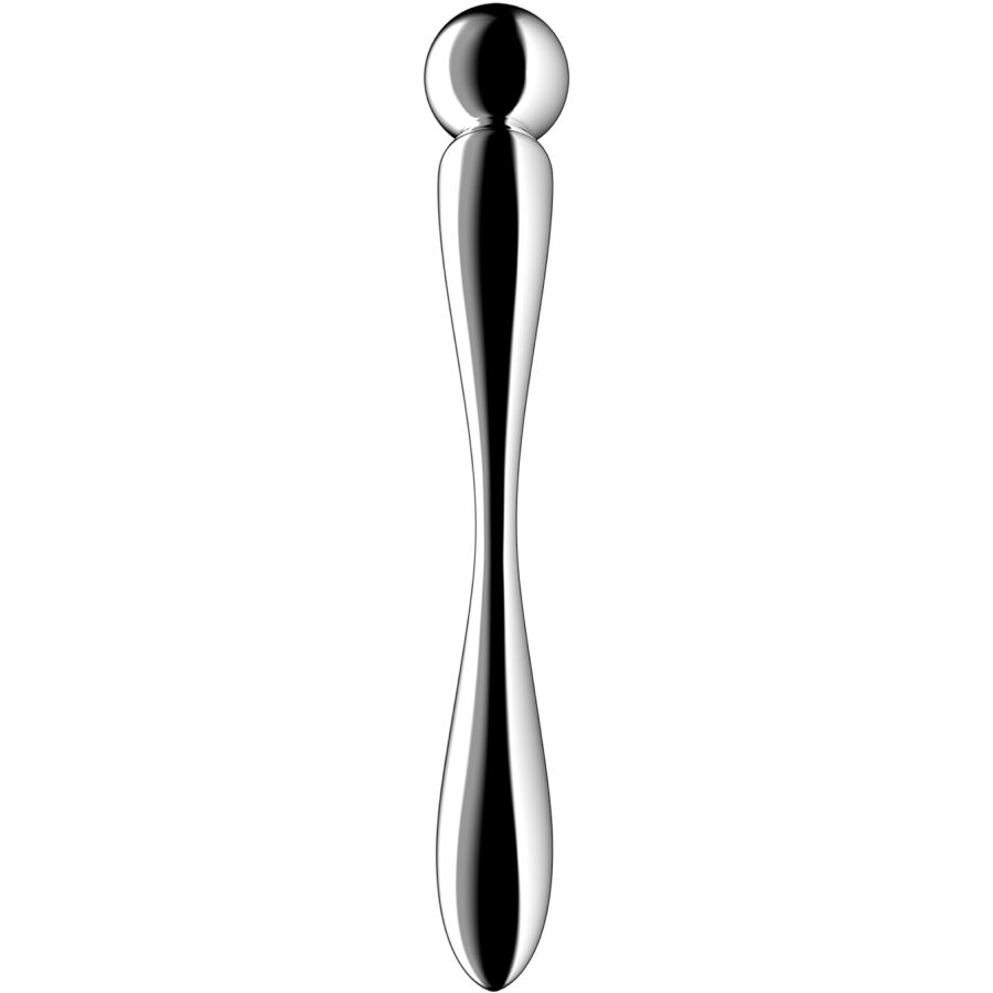 SATISFYER - STAR FORCE 2 DILDO ACERO INOXIDABLE DOBLE USO