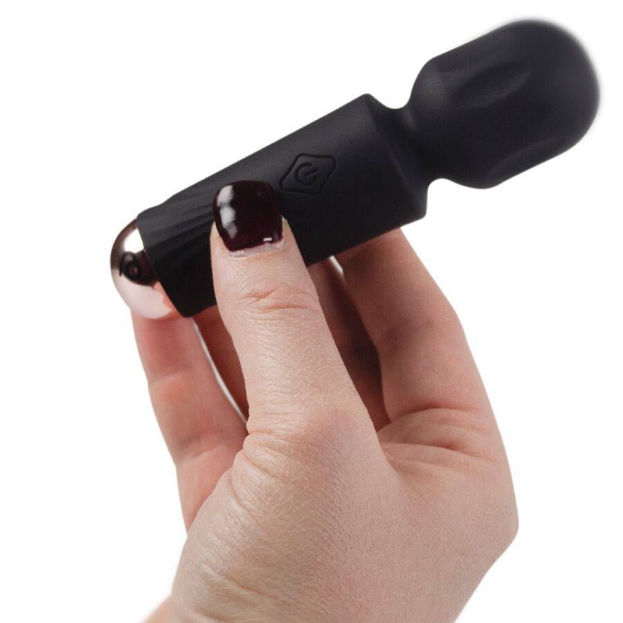 ROCKS-OFF - MINI WAND RECARGABLE 16 FUNCIONES NEGRO