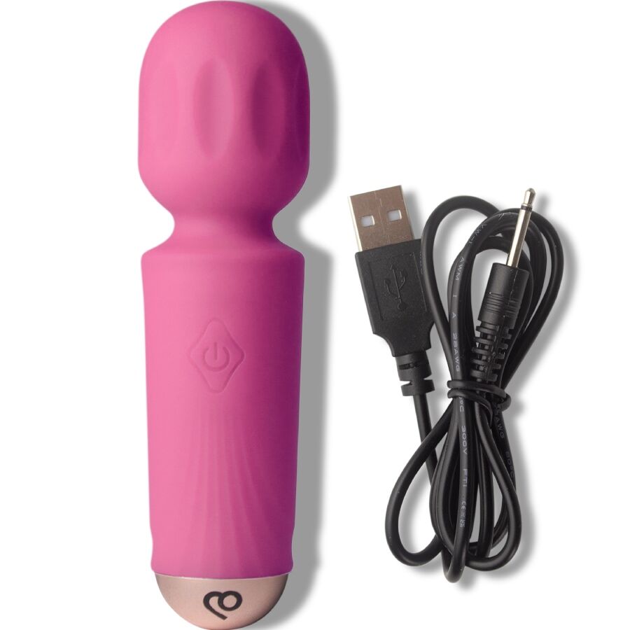 ROCKS-OFF - MINI WAND RECARGABLE 16 FUNCIONES FUCSIA