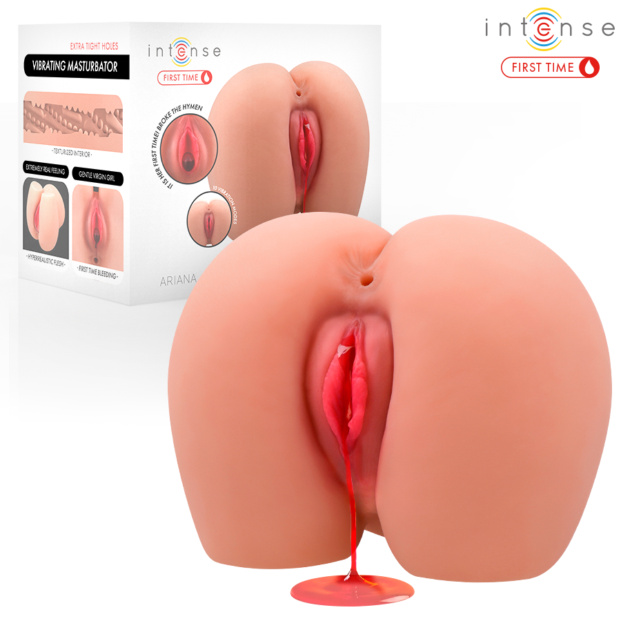 INTENSE FIRST TIME - ARIANA VAGINA VIBRADORA VIRGEN CON HIMEN Y SANGRADO