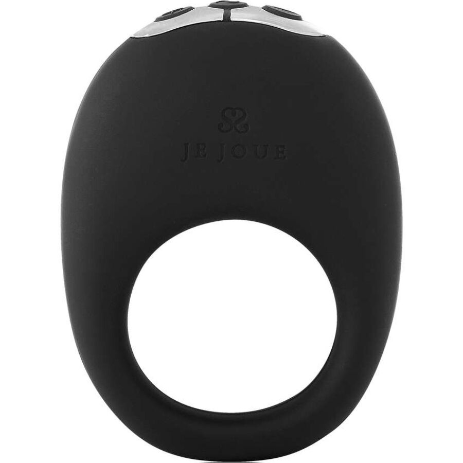 JE JOUE - MIO ANILLO PARA EL PENE VIBRADOR FUERTE Y FLEXIBLE NEGRO
