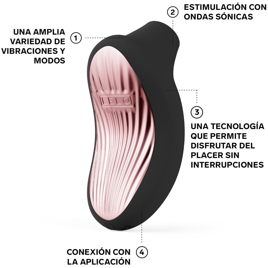 LELO - SONA 3 CRUISE MASAJEADOR SÓNICO DE CLÍTORIS NEGRO