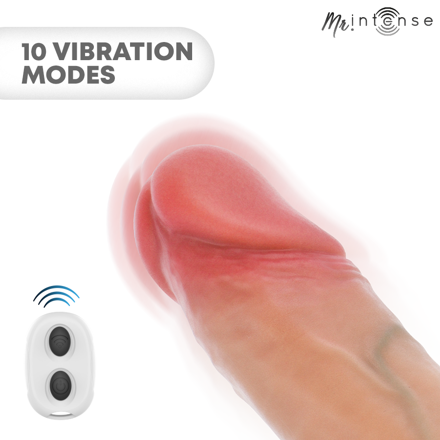 MR INTENSE - ARNOLD M VIBRADOR FUNDA PENE SILICONA CONTROL REMOTO 14.5 CM -Ø- 4 CM