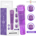 INTENSE - KURT MINI MASAJEADOR CON 4 CABEZALES INTERCAMBIABLES LILA