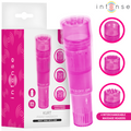 INTENSE - KURT MINI MASAJEADOR CON 4 CABEZALES INTERCAMBIABLES ROSA