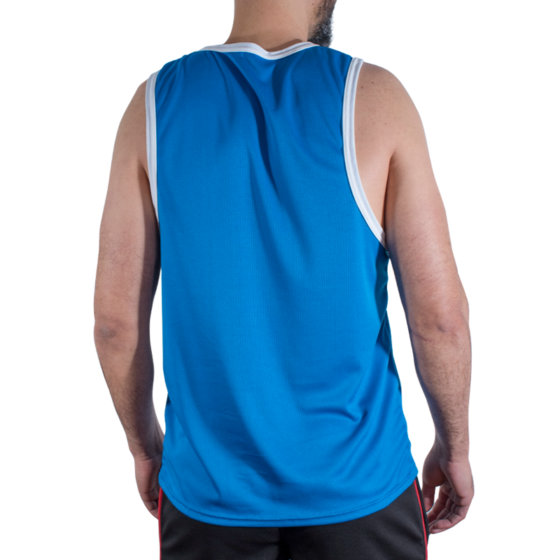 MACHO - CMV002 CAMISETA GYM AZUL L/XL