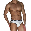 MACHO - MCH006 SLIP CLÁSICO BLANCO + NEGRO L