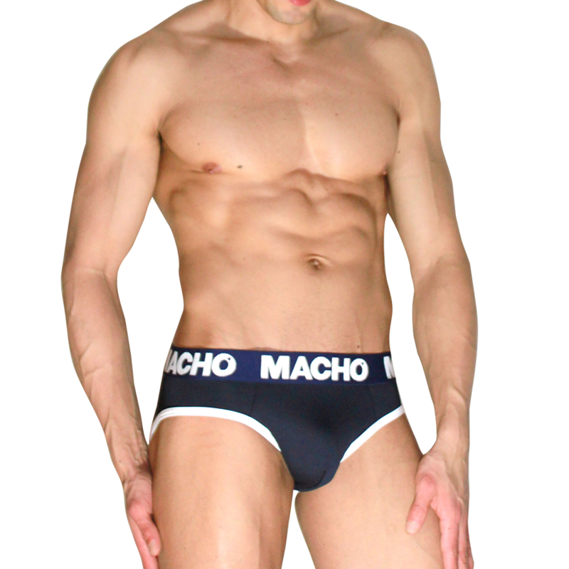 MACHO - MCH008 SLIP CLÁSICO AZUL MARINO XL
