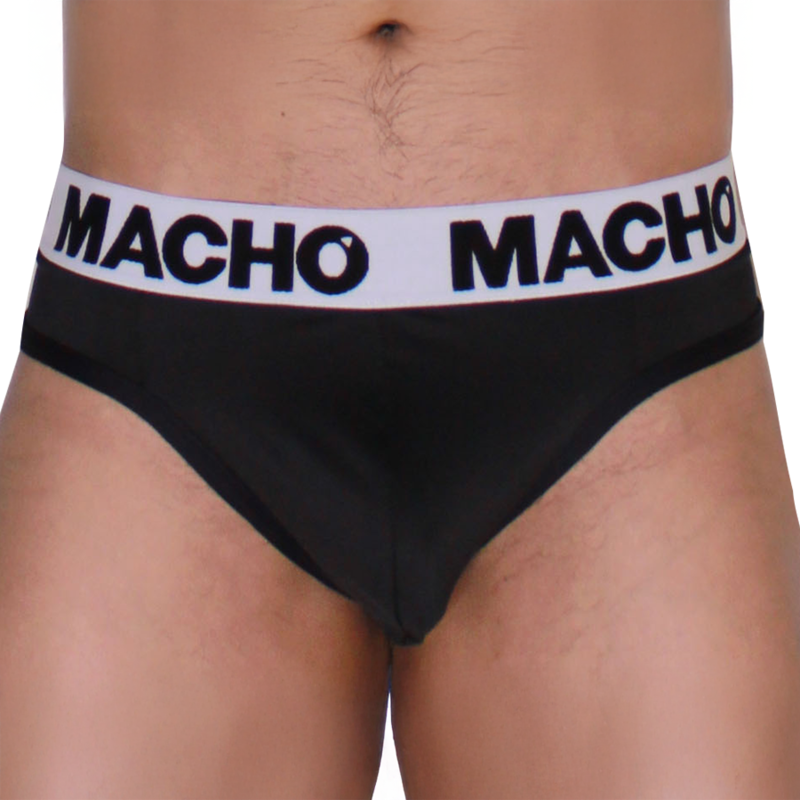 MACHO - MTG002 TANGA NEGRO/NEGRO XL