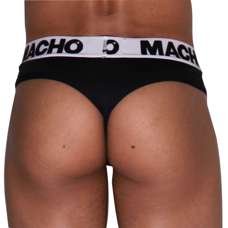 MACHO - MTG002 TANGA NEGRO/NEGRO XL