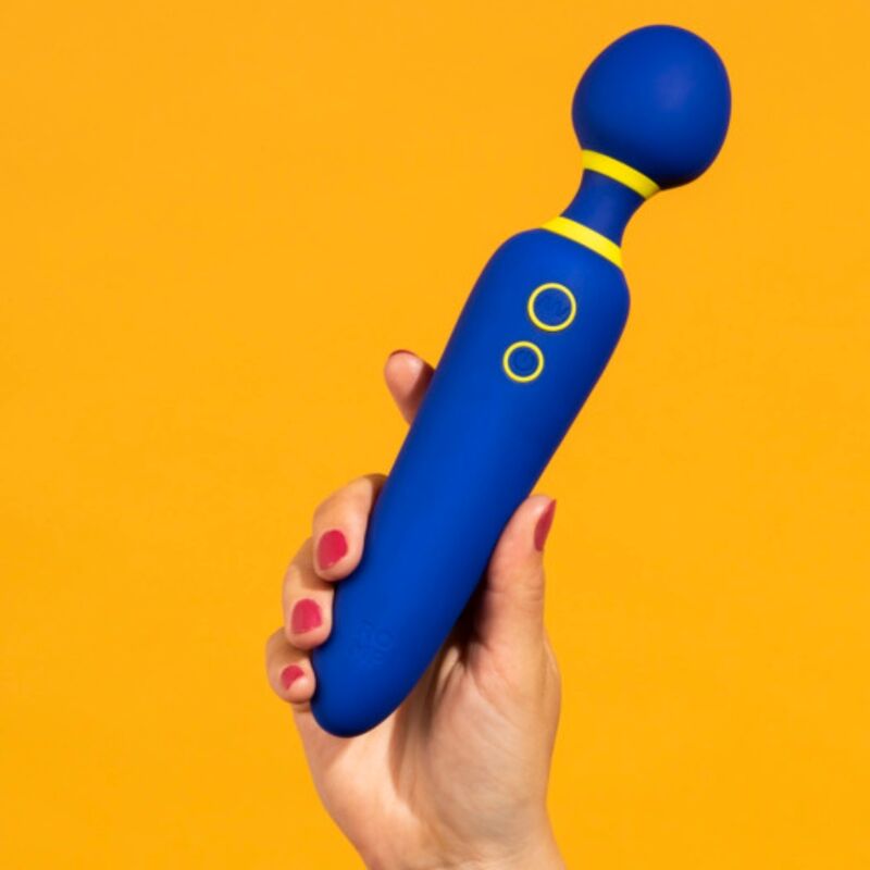 ROMP - FLIP VIBRADOR WAND SILENCIOSO 10 MODOS AZUL