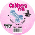 DIABLO PICANTE - CUBITERA 12 PENES SILICONA DURA PARA COLGAR ROSA