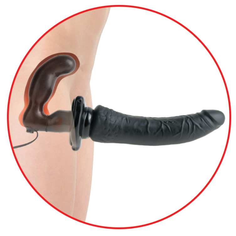 FETISH FANTASY SERIES - SERIES DELUXE ARNÉS VIBRADOR PENETRIS NEGRO