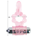 BAILE - ANILLO SILICONA 10 RITMOS LENGUA CON VIBRACIÓN ROSA